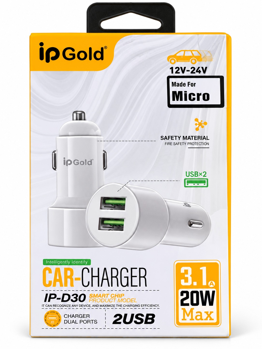 iP Gold IP-D30 – Chargeur voiture