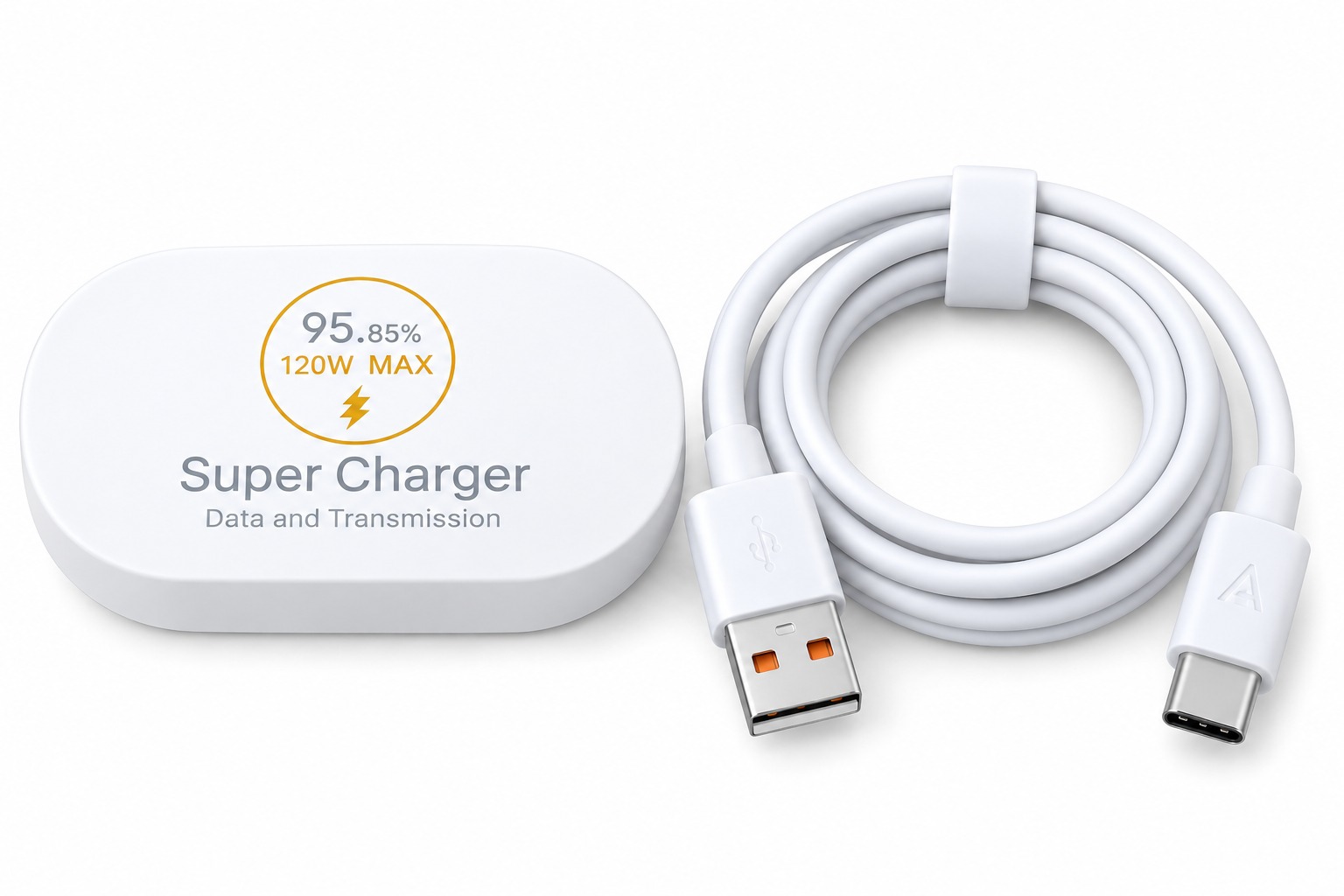 Chargeur Super Rapide 120W avec Affichage Numérique (Câble Type-C)